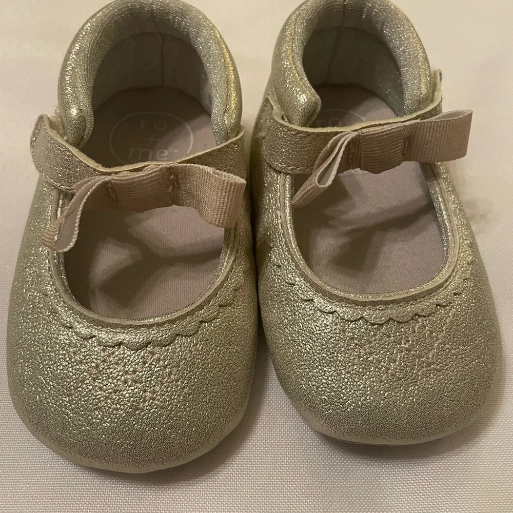 Set of Kids Brown Boots, Pink Bunny Shoes, & Silver Slippers,‎ Size 3